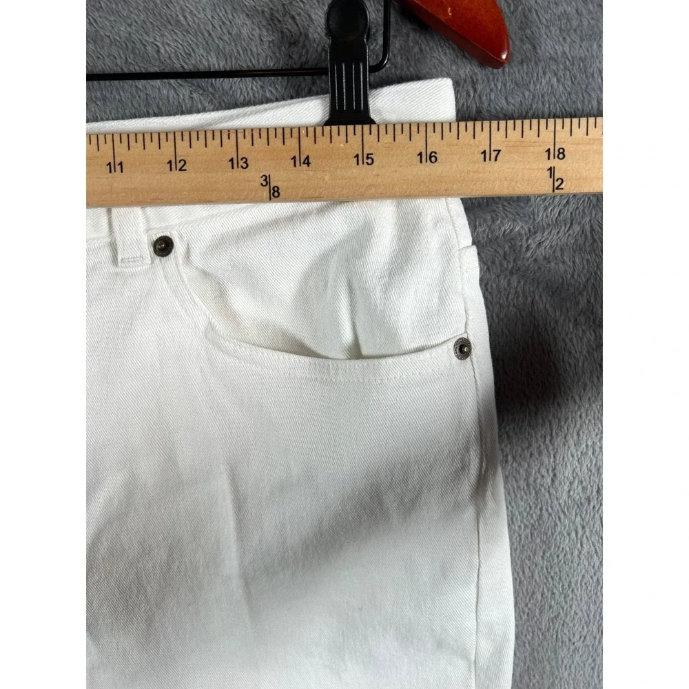 Lauren Lauren Jeans Co Jeans Womens 12 33x31 White Straight Leg